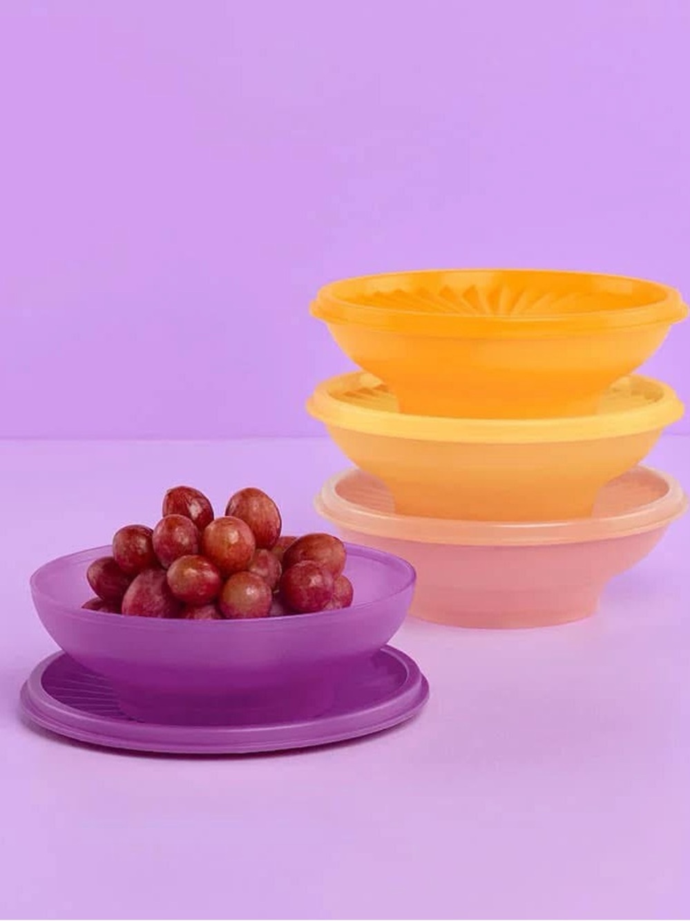 NEW Tupperware | Servalier Nesting Bowl Set with Lids  | Pack of 4
